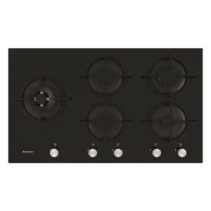 Ariston Hob Cooker 90cm, Built-in Gas-On-Glass Hob – AGS92S BK