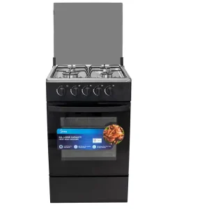 MIDEA STANDING GAS COOKER 50 55 BLACK BODY GLASS