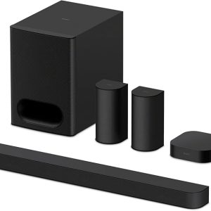 Sony BRAVIA Theater System 6, 5.1ch Home Theater System Sound bar with subwoofer and Rear Speakers, Surround Sound by Dolby